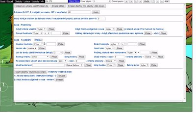 Editing of an active area.