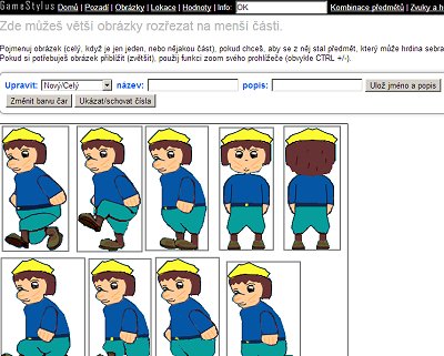 Splitting of the images to sub-images.